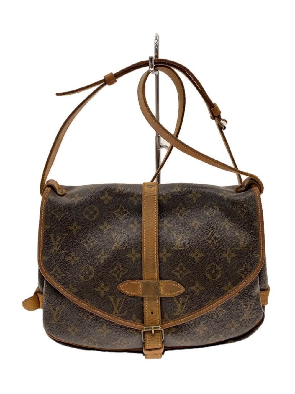 LOUIS VUITTON Saumur Canvas Brown